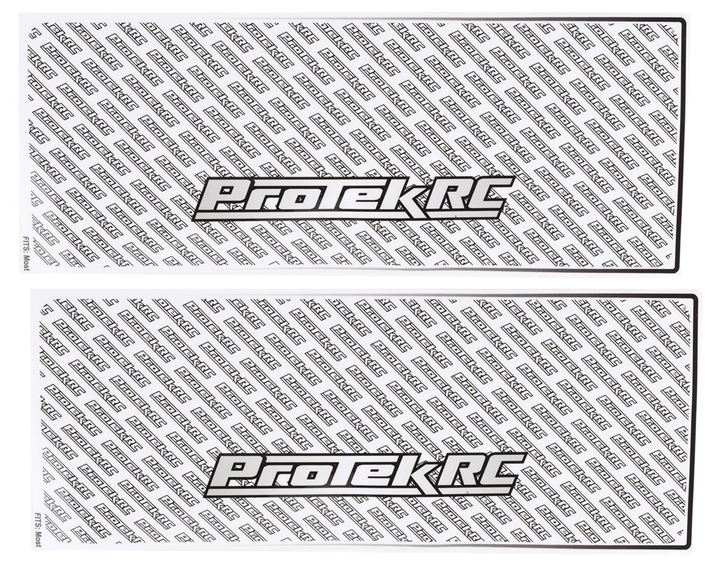 Universal Chassis Protective Sheet (White) (2) (12.5x33.5cm), PTK-1102-WHT