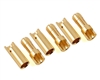ProTek RC 5.5mm "Super Bullet" Solid Gold Connectors (3 Male/3 Female) PTK-5014