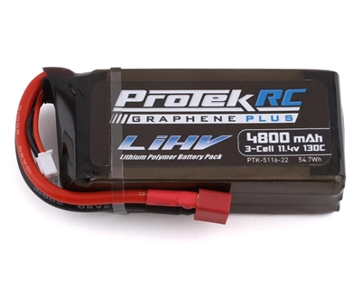 3S 130C Low IR Si-Graphene + HV Shorty LiPo Battery (11.4V/4800mAh) Crawler Pack w/T-Style Plug - PTK-5116-22