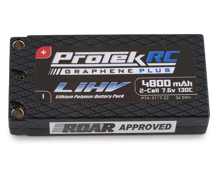 ProTek RC 2S 120C Low IR Si-Graphene + HV LCG Shorty LiPo Battery (7.6V/4600mAh) PTK-5117-22