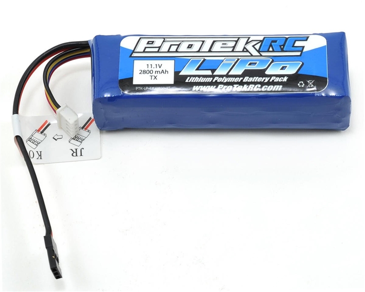 ProTek RC LiPo Transmitter Battery (11.1V/2800mAh) (Futaba/JR/Spektrum/KO) PTK-5173