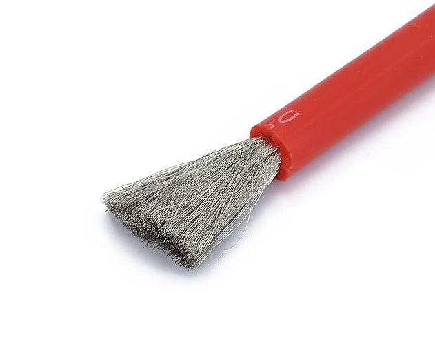 10awg Red Silicone Hookup Wire (1 ft)