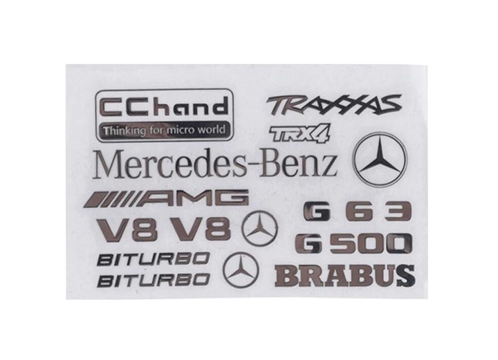 Logo Decal Sheet for TRX-4 Mercedes-Benz G-500 RC4VVVC0796