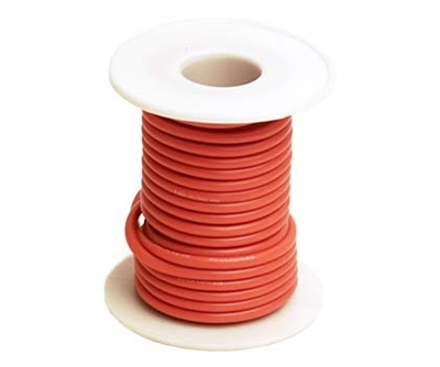 16 Gauge Silicone Ultra-Flex Wire; 25' Spool (Red) RCE1200