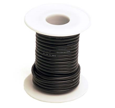 16 Gauge Silicone Ultra-Flex Wire; 25' Spool (Black) RCE1201