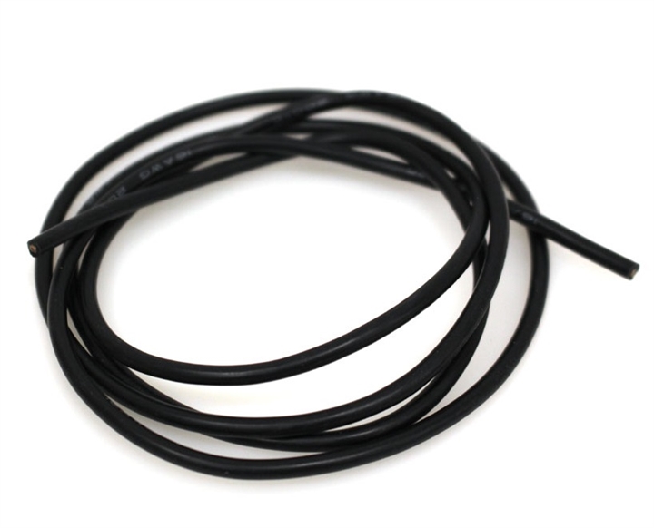 16 Gauge Silicone Wire, 3' Black RCE1218