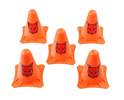 Racing Cone  5 Orange Cones with Redcat Logo for setting up your own drift course or race track - RCR-CONE