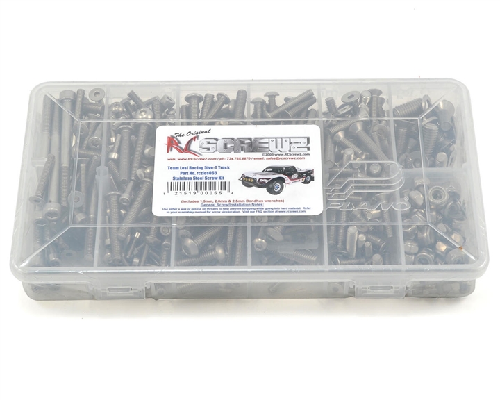 RC Screwz Team Losi 5ive-T 1/5 Stainless Steel Screw Kit, RCZLOS065