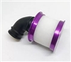 Aluminum capped air filter w/ element (purple) 04104p