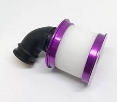 Aluminum capped air filter w/ element (purple) 04104p