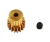 Brass Pinion Gear (17T, .6 module): Volcano RER00799