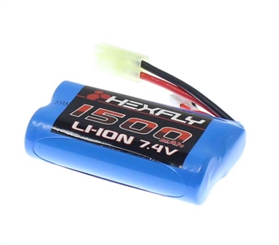 Hexfly 7.4V 1500mAh Li-ion Battery with Mini Tamiya Plug for Danchee RidgeRock