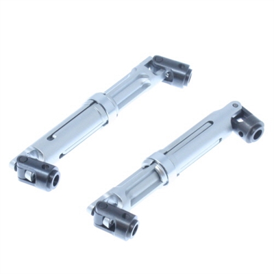 Machined Aluminum Center Drive Shaft (2pcs) (Silver) RER09935