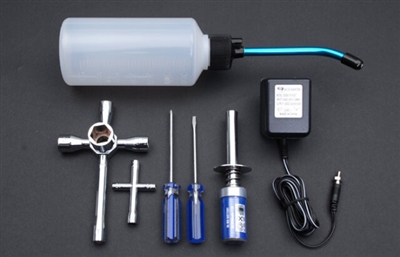 Nitro Engine Starter Kit -Glow Starter Charger Fuel Pump Cross Screw Driver