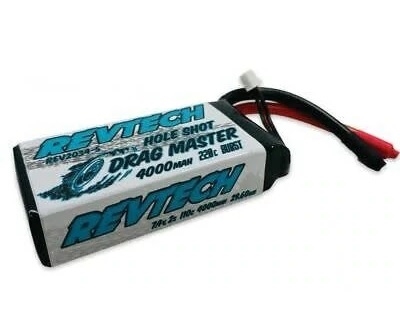 2S 7.4V 4000MAH 110C 220C Burst LiPo Drag Racing Pack No Plug  REV2034-5