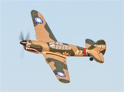 RGRA1305  Curtiss P-40 Warhawk Micro RTF Airplane w/PASS System