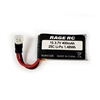 3.7V 400mAh 25C LiPo Battery; P-51D, F4U, T-28, Tempest 600, Super Cub MX