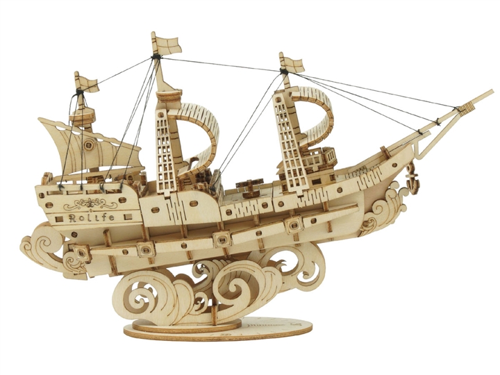 ROETG305  Classic 3D Wood Puzzles; Sailing Ship