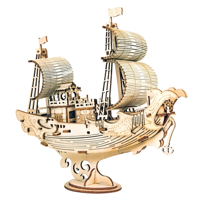 ROETG307  Classic 3D Wood Puzzles; Diplomatic Ship