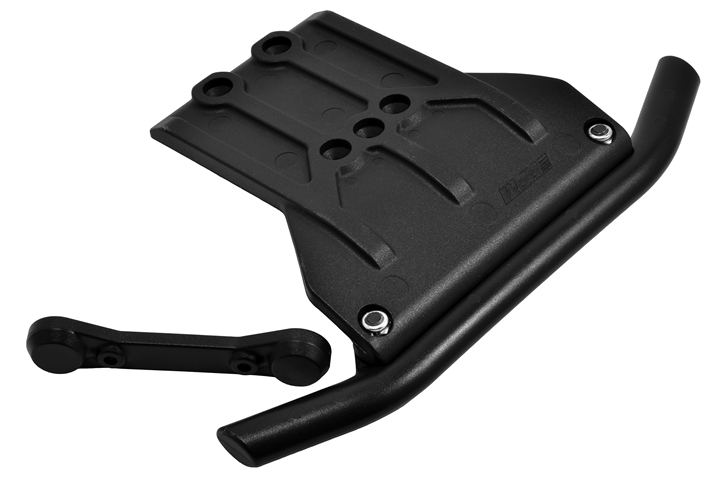 , Bumper and Skid Plate, Black, for the Traxxas Sledge, RPM70982
