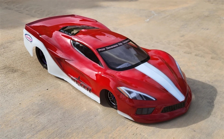 Racer RC by Andyâ€™s RC C8 Z06 No Prep .040 Drag Body (Clear)