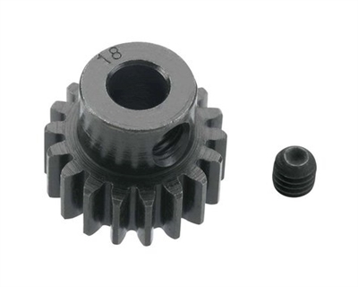 Extra Hard 18 Tooth Blackened Steel 32p Pinion 5mm RRP8618