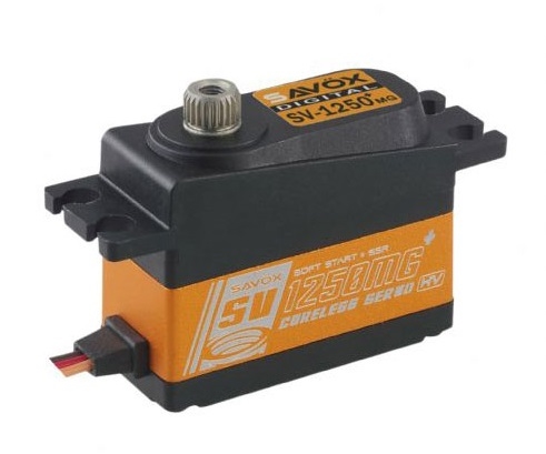 Savox High Voltage Micro Tail Servo w/Soft Start, 0.095sec / 111.1oz @ 7.4v , SAVSV1250MG