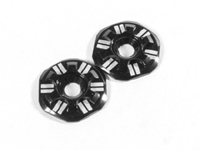 SCH1207 Asterisk Wing Button Black (Fits M3 Flat or Button Head)