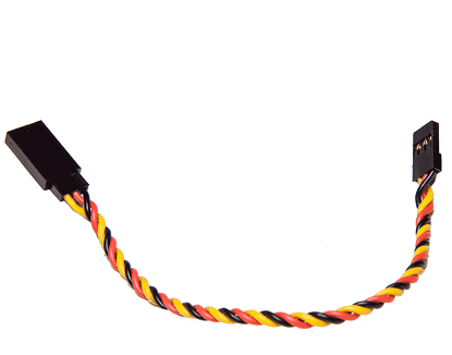 Servo Extensions 4" 100mm HD (Twisted Lead) 22 AWG