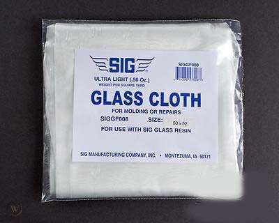 SIG GLASS CLOTH ULTRA LIGHT (0.56oz) 38" X 72"