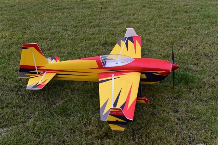 Skywing RC 48" PP Slick-D Yellow-Red