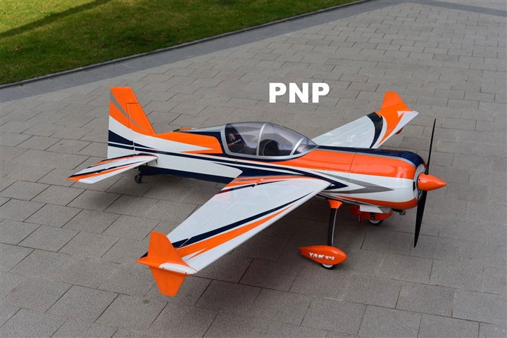 Skywing RC  74" YAK54 -B PNP (White/Orange/Blue) 35CC 120E 1.88M