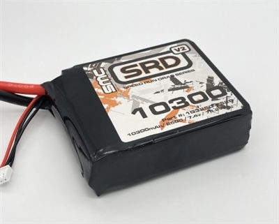 SRD-V2 7.4V-10300mAh-250C Square Softcase Drag Racing pack -