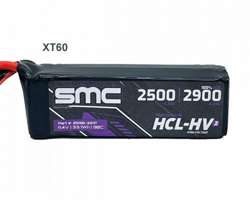 SMC HCL-HV2 Flight 11.4V/3S-2900mAh-90C - 2990-3S1P