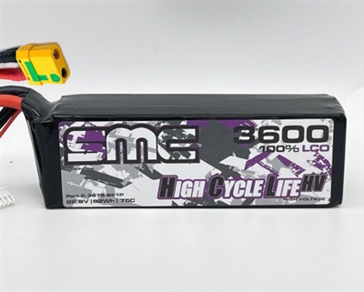 SMC HCL-HVP Flight 22.8V-3600mAh-75C - 3675-6S1P