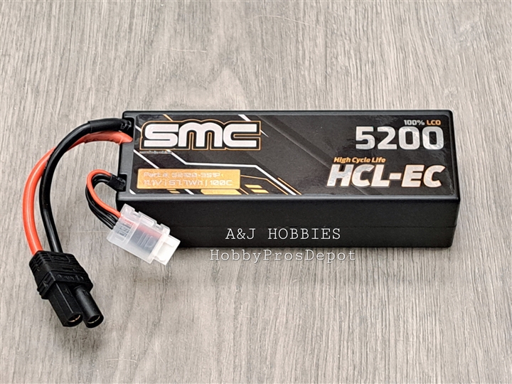 SMC HCL-EC 11.1V 5200mAh 100C wired hardcase 52100-3S1P EC5/IC5