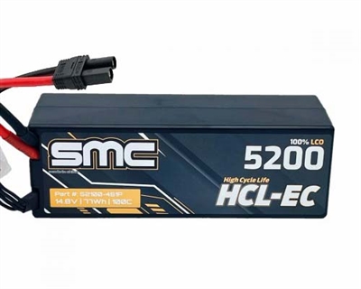 SMC 5200mAh 4S 14.8V 100C Wired Hardcase EC5