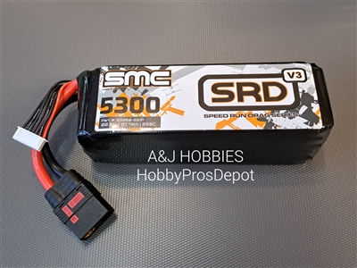 SMC SRD-V3 22.2V-5300mAh-250C Speedrun pack with QS8 Anti-Spark Connector- 53250-6S1P