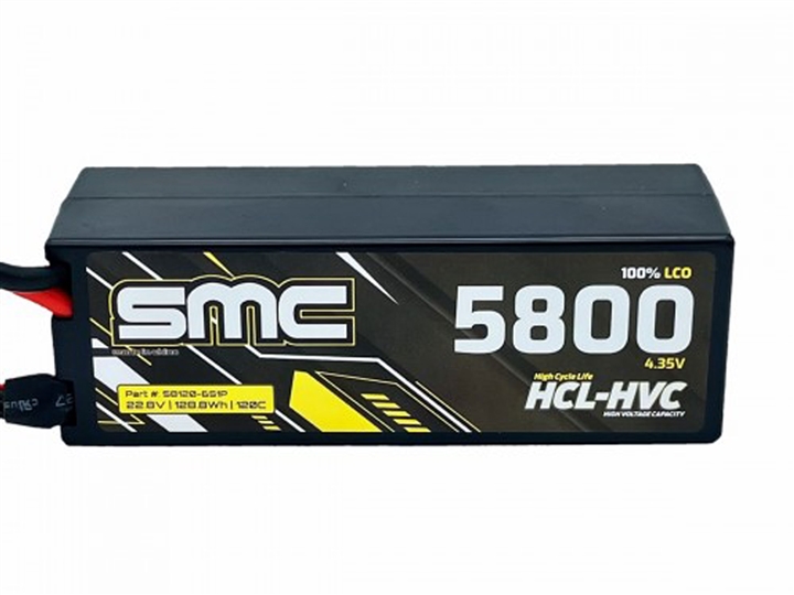 SMC HCL-HVC 22.8V-5800mAh 120C Hardcase with EC5 - 58120-6S1P