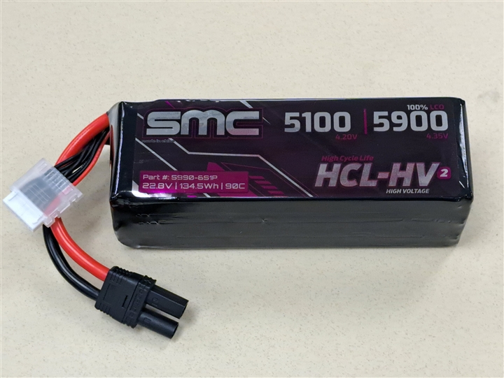 SMC HCL-HV2 Flight 22.8V/6S-5900mAh-90C 5990-6S1P EC5/IC5