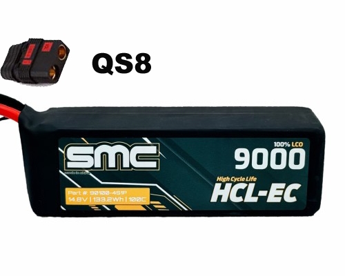 SMC HCL-EC 14.8V 9000mAh 100C G10 Protection Plates - 90100-4S1P