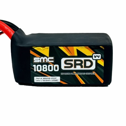 SMC SRD-V4 7.4V-10800mAh-250C Drag pack Product Code: 108250-2S2PV4