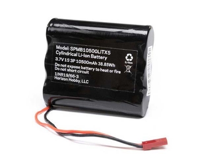 SPEKTRUM 3.7V 1S 10,500 mAh TX Batt: iXSR - SPMB10500LITX5