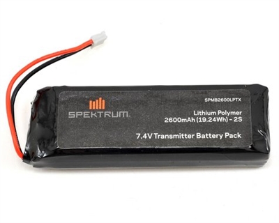 2600 mAh LiPo Transmitter Battery: DX18 SPMB2600LPTX