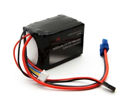 3000mAh 3S 9.9V Li-Fe ECU Battery SPMB3000LFECU