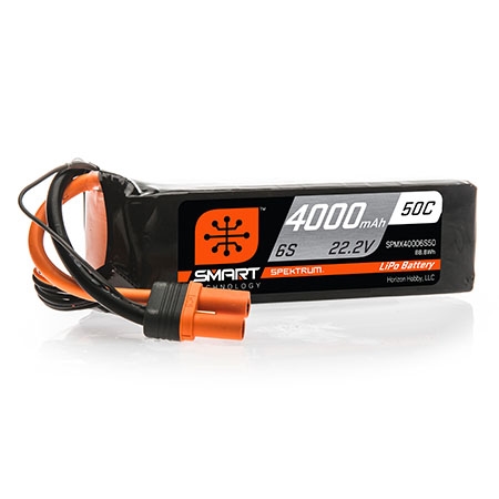 4000mAh 6S 22.2V 50C Smart LiPo Battery; IC5 SPMX40006S50