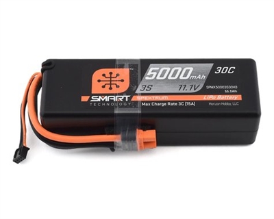 5000mAh 3S 11.1V Smart LiPo 30C Hardcase; IC3 SPMX50003S30H3