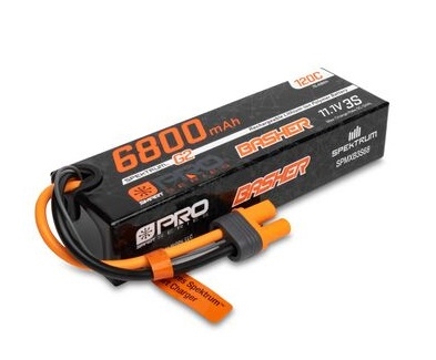 11.1V 6800mAh 3S 120C Smart G2 Pro Basher LiPo: IC5, SPMXB3S68