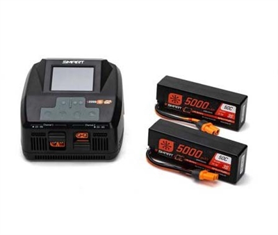 Smart G2 Powerstage 6S Surface Bundle: 3S 5000mAh LiPo Battery (2) / S2200 G2 Charger, SPMXG2PS6