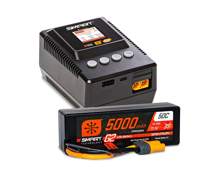 Smart Powerstage 3S Surface Bundle: G2 5000mAh 3S LiPo IC5 & S155 Charger - SPMXPSS300